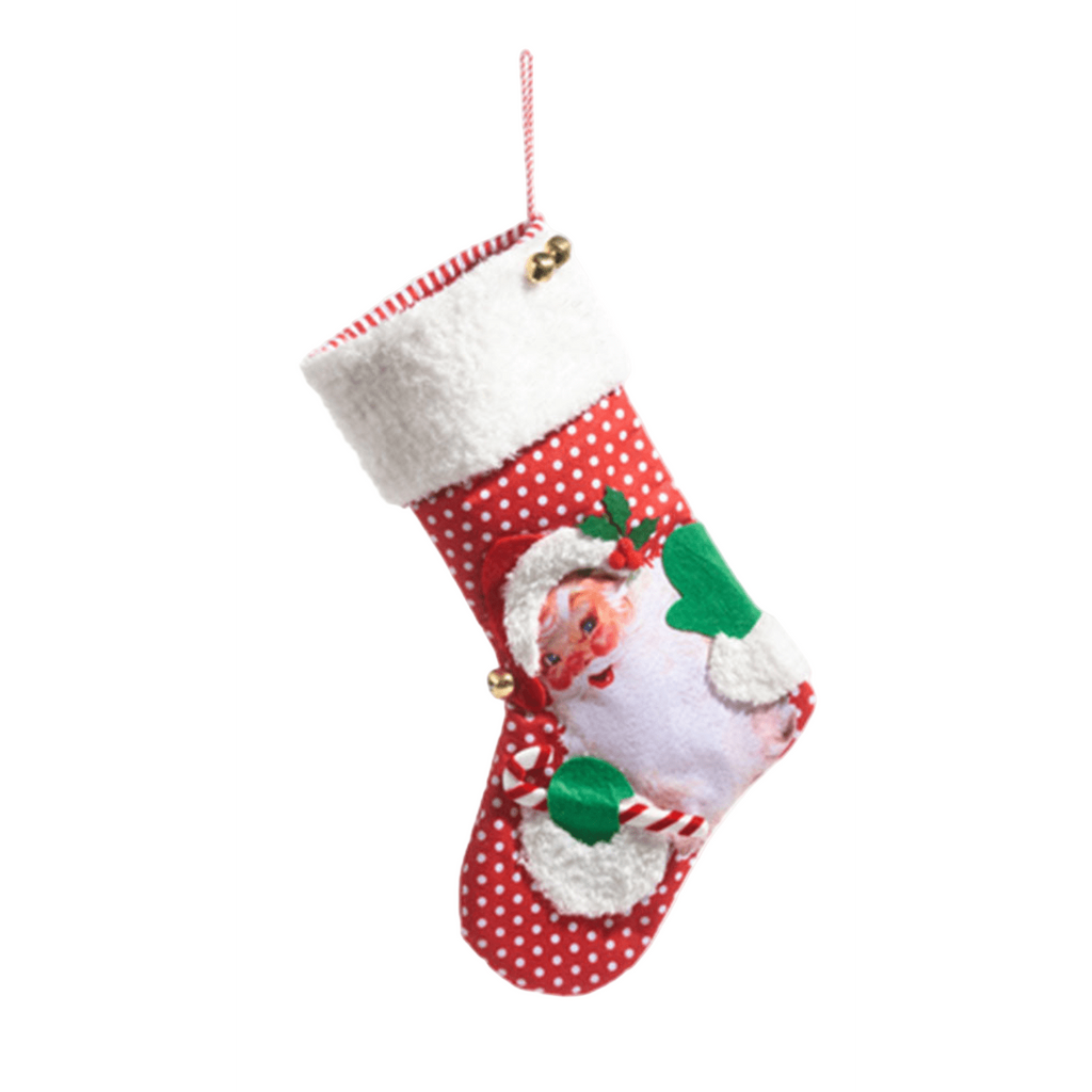 19" Retro Christmas Stocking - SNOWMAN