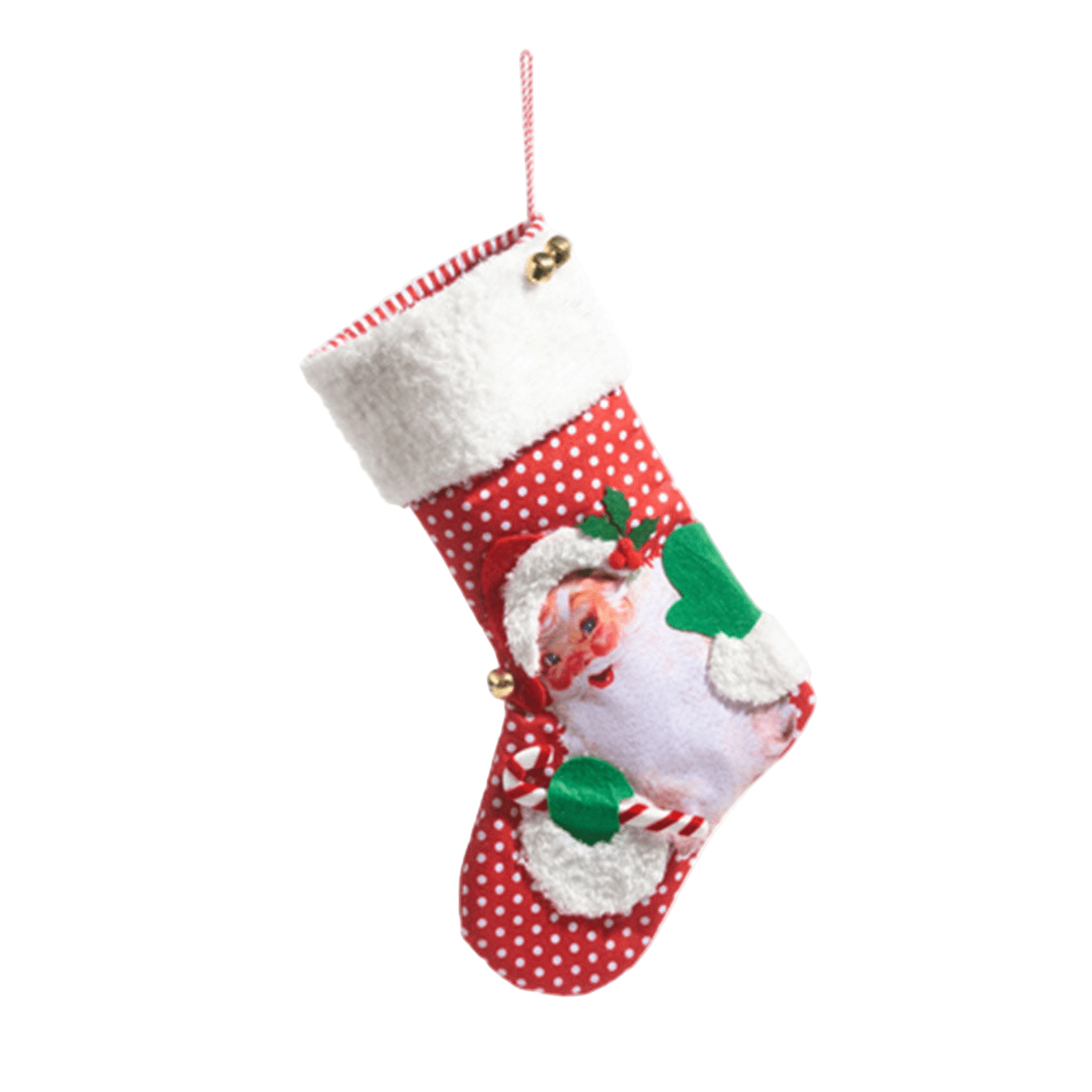 19" Retro Christmas Stocking SANTA