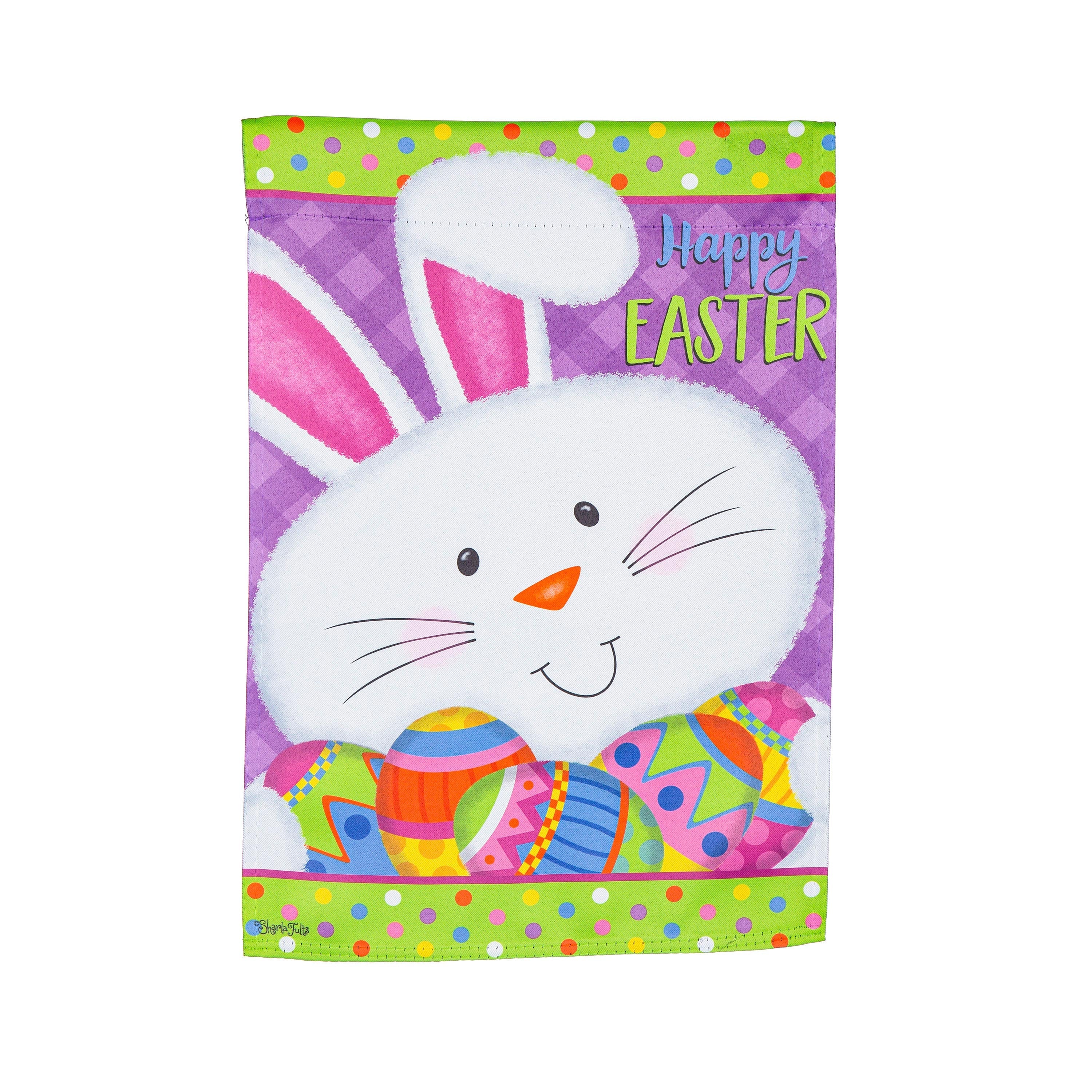 Easter Bunny Suede House Flag