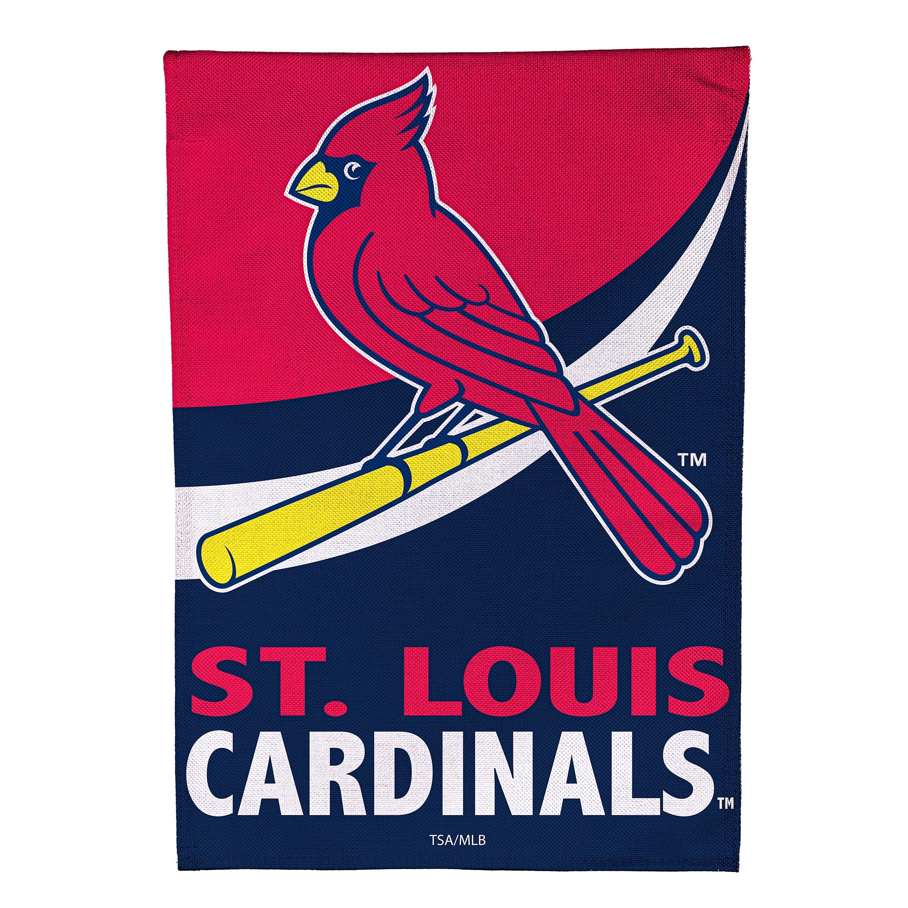 St Louis Cardinals Burlap Garden Flag