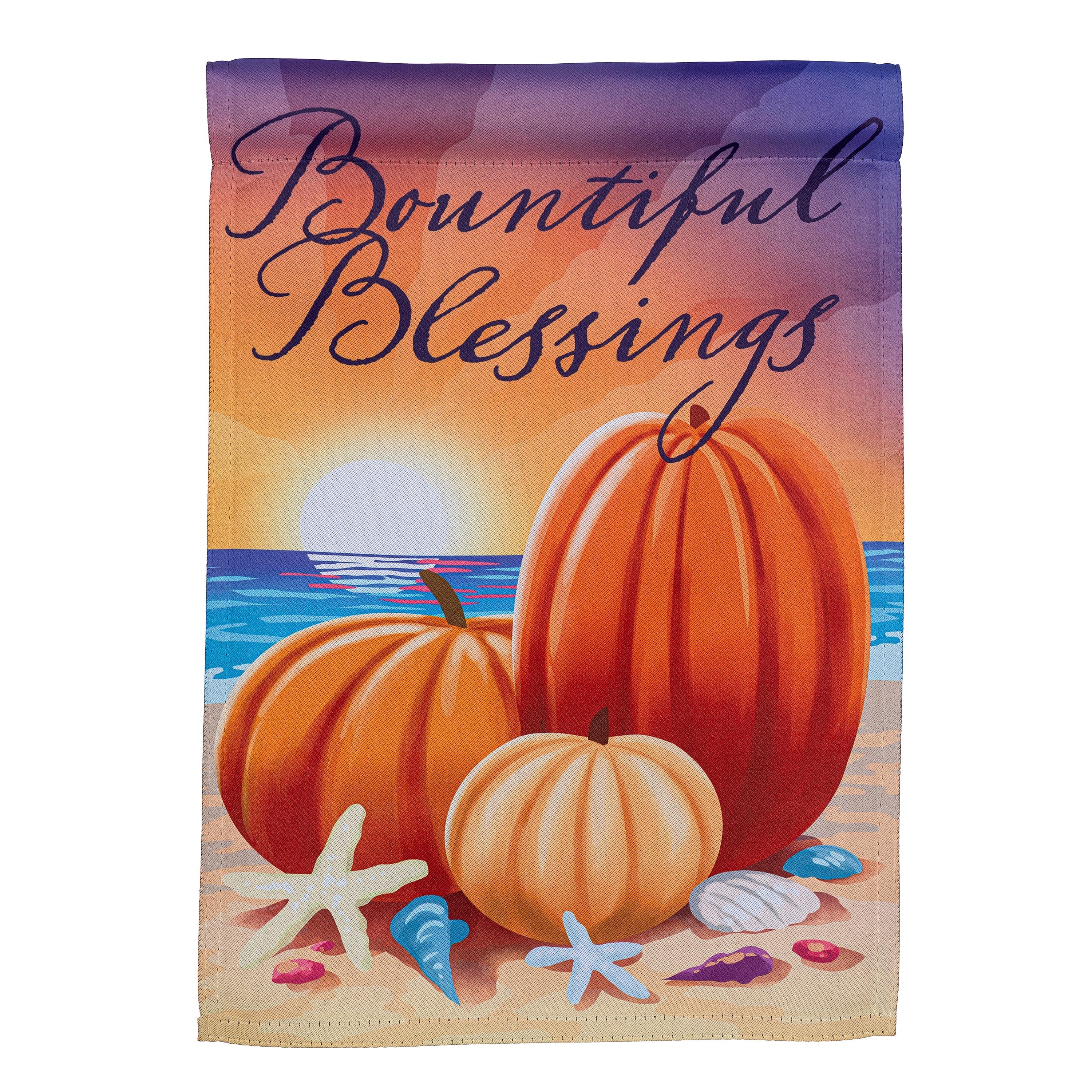 Beach Harvest Suede Garden Flag