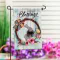Buffalo Check Bunny Wreath Garden Burlap Flag