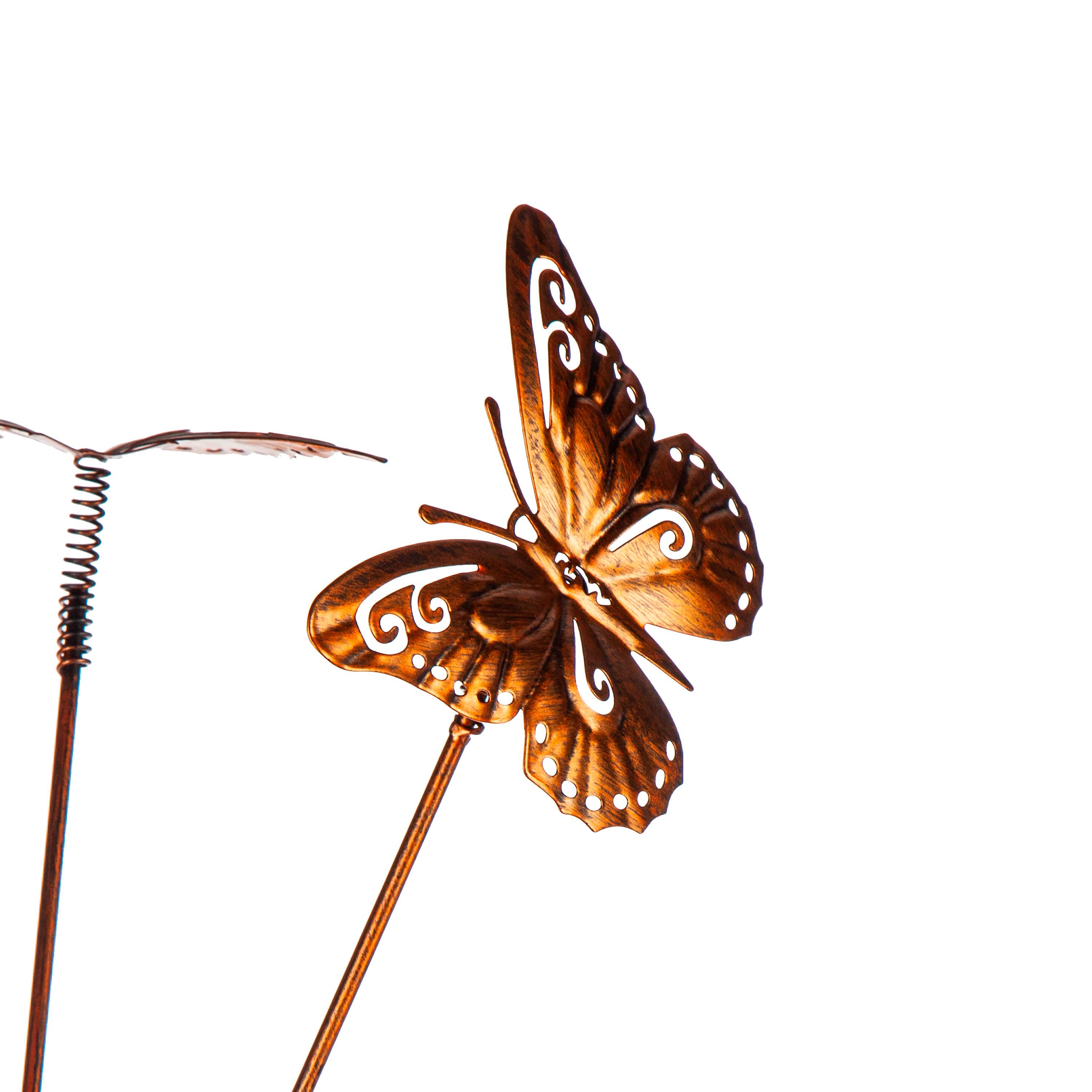 84" H Wind Spinner, Butterfly Swirls and Flower Motions