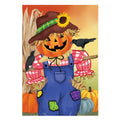 Jack The Scarecrow Burlap House Flag