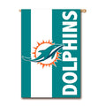 Double-Sided Embellished NFL Team Pride Applique House Flag, Miami Dolphins