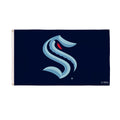 Seattle Kraken Single Sided Flag w/ 2 Grommets, 3'x5'