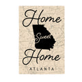 Home Sweet Home Map of Georgia Garden Suede Flag