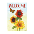 Sunflower Trio Suede House Flag