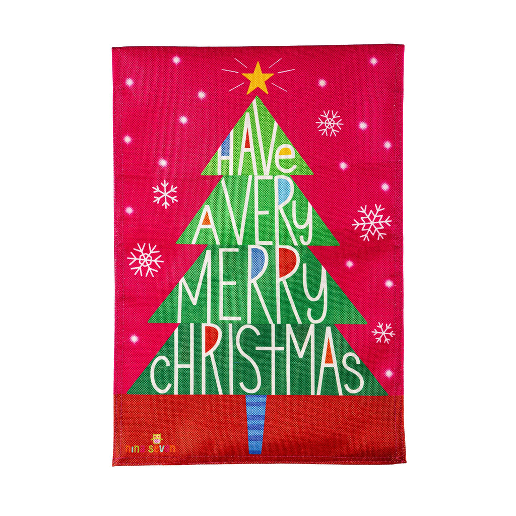 Have a Merry Christmas Burlap Garden Flag