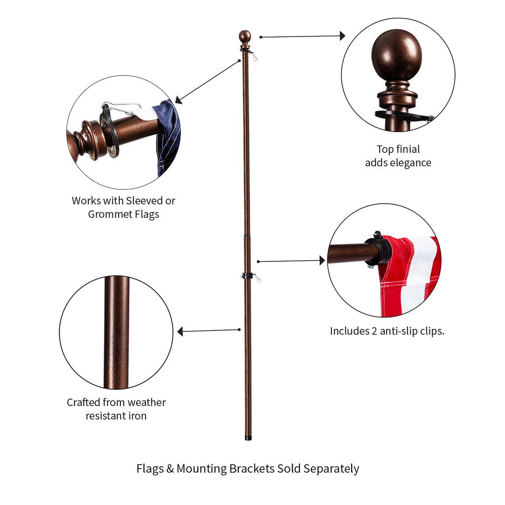 Extendable Metal House Flag Pole