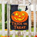 Trick or Treat  Jack O'Lantern Pumpkin Garden Suede Flag
