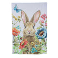 Garden Bunnies Suede House Flag