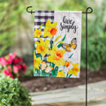 Spring Daffodils Inspirational Check Garden Strie Flag