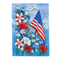 Patriotic Garden Waffle Garden Flag