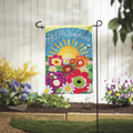 Hello Sunshine Applique Garden Flag