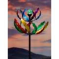 84"H Solar Wind Spinner, Two-Tiered Rainbow