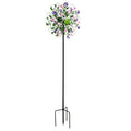 Metal Wind Spinner, Vineyard with Butterflies, 75"H
