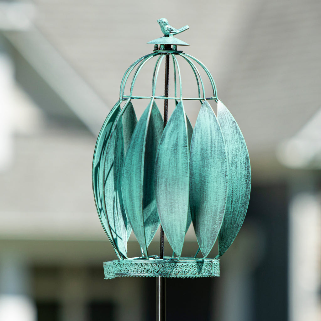 Bird Cage Wind Spinner 68"H