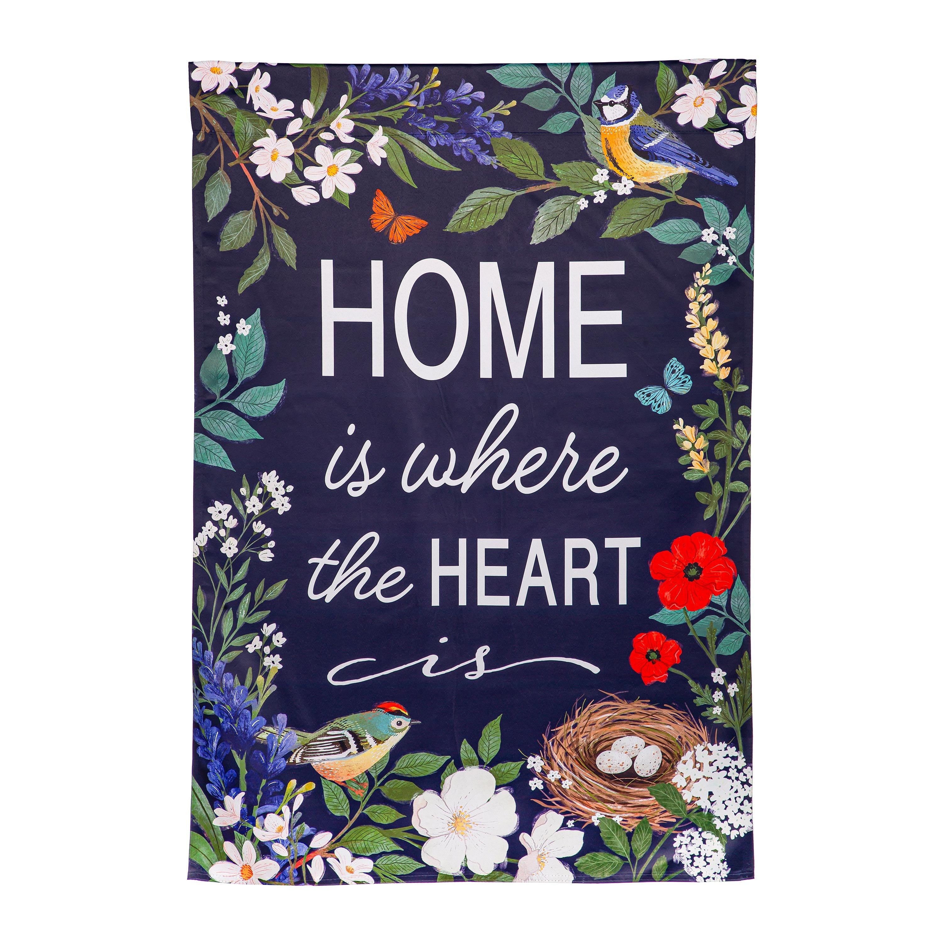 Cottage Garden Suede House Flag