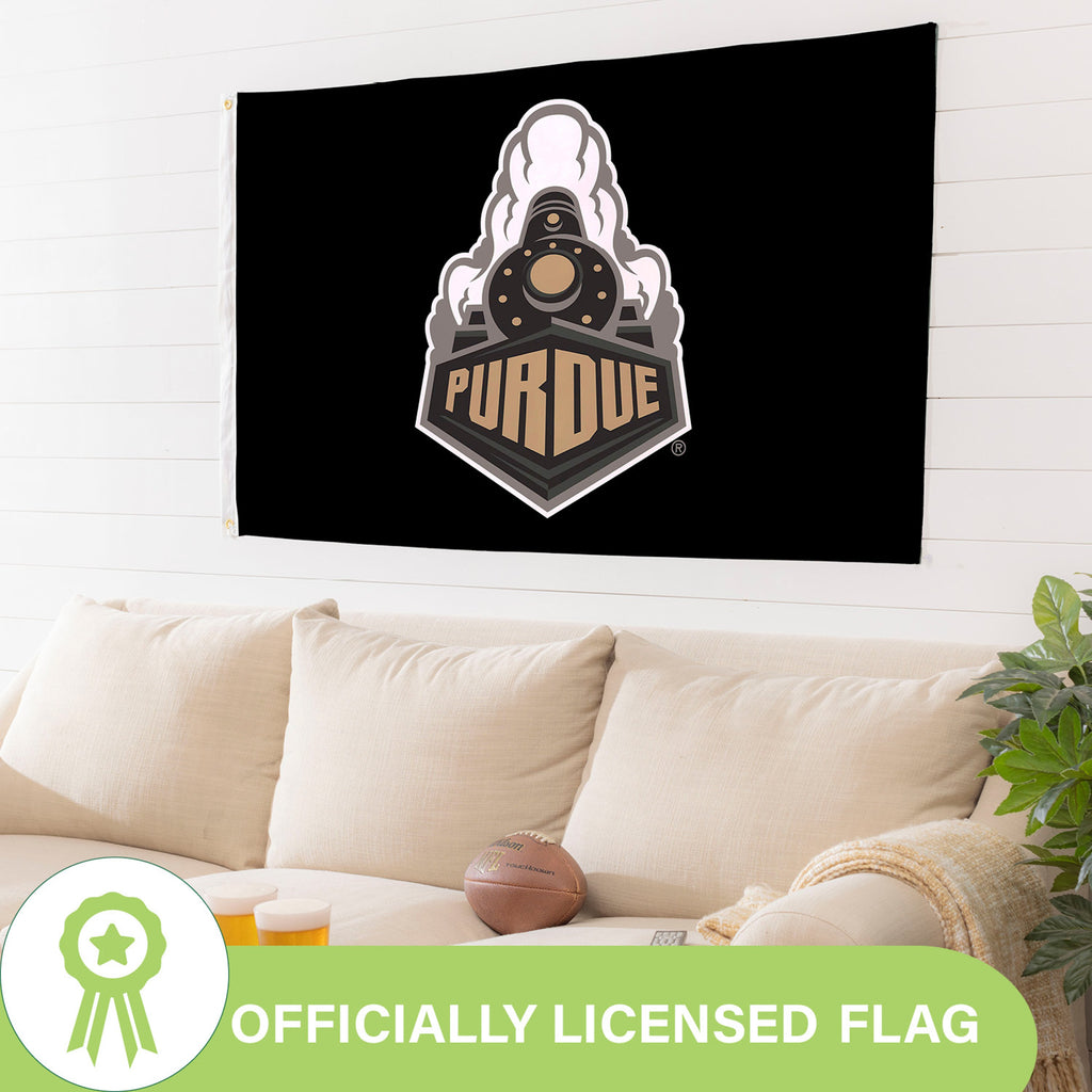 Purdue University Single Sided Flag w/ 2 Grommets, 3'x5'