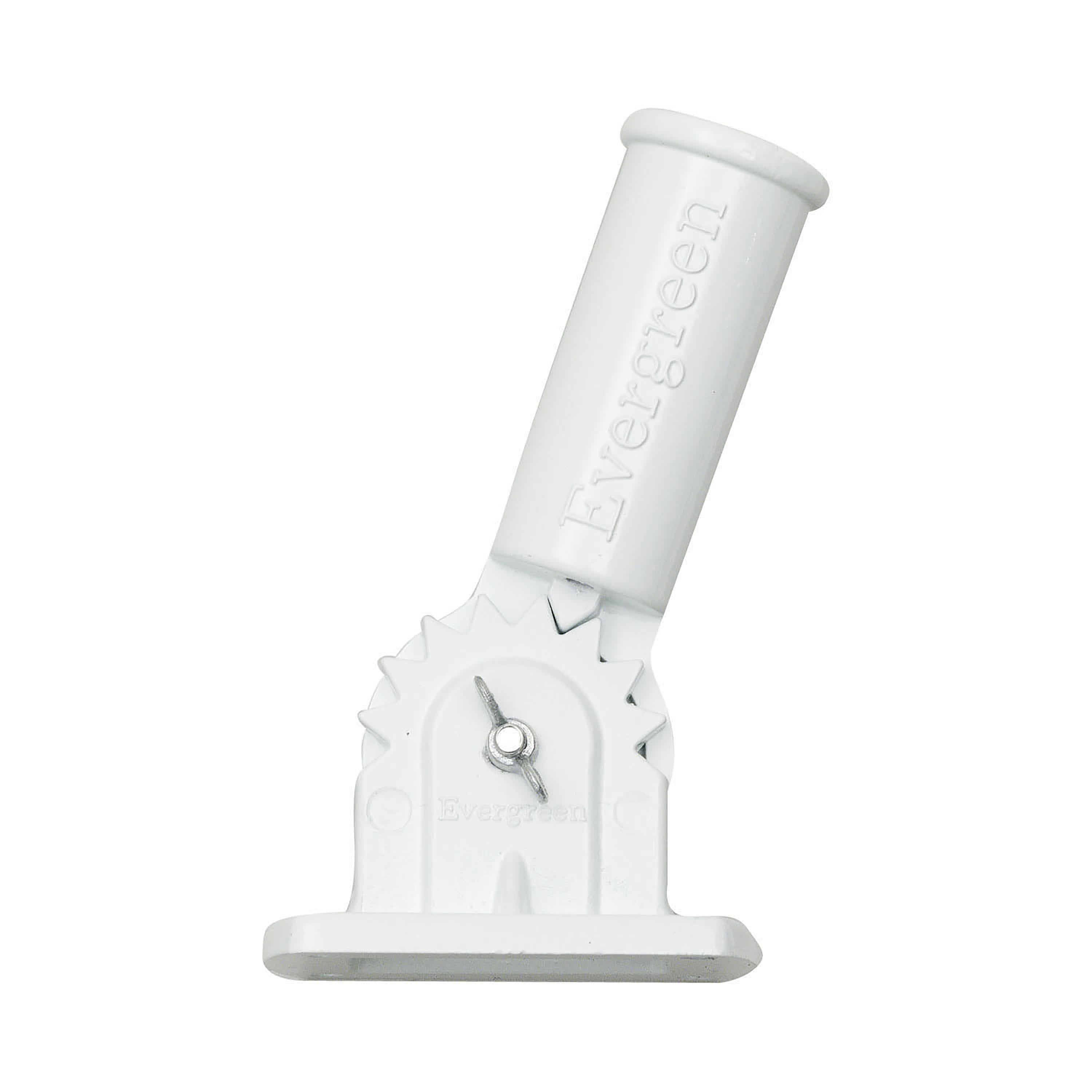 Adjustable Aluminum House Flag Bracket, White Finish