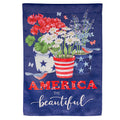 America the Beautiful Suede House Flag