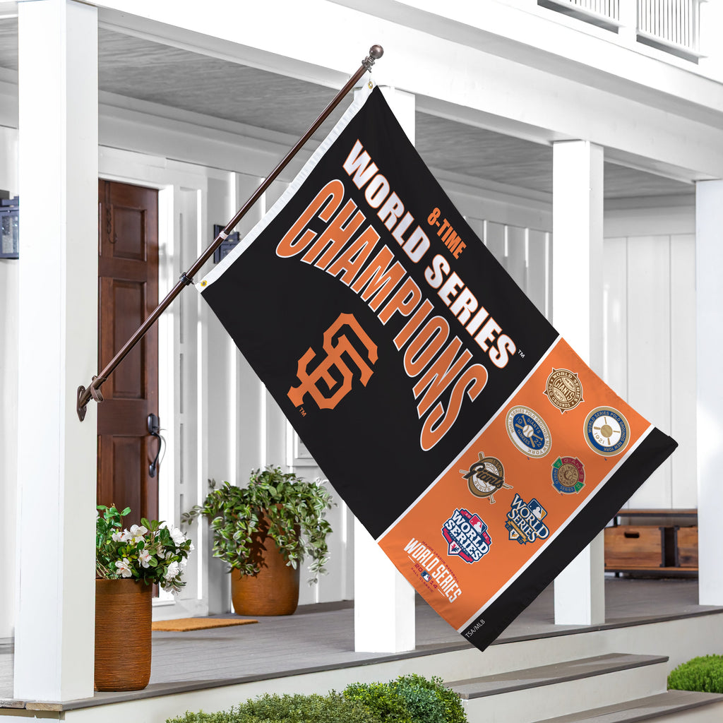 San Francisco Giants Single Sided Flag w/ 2 Grommets, 3'x5' Multi Win Flag