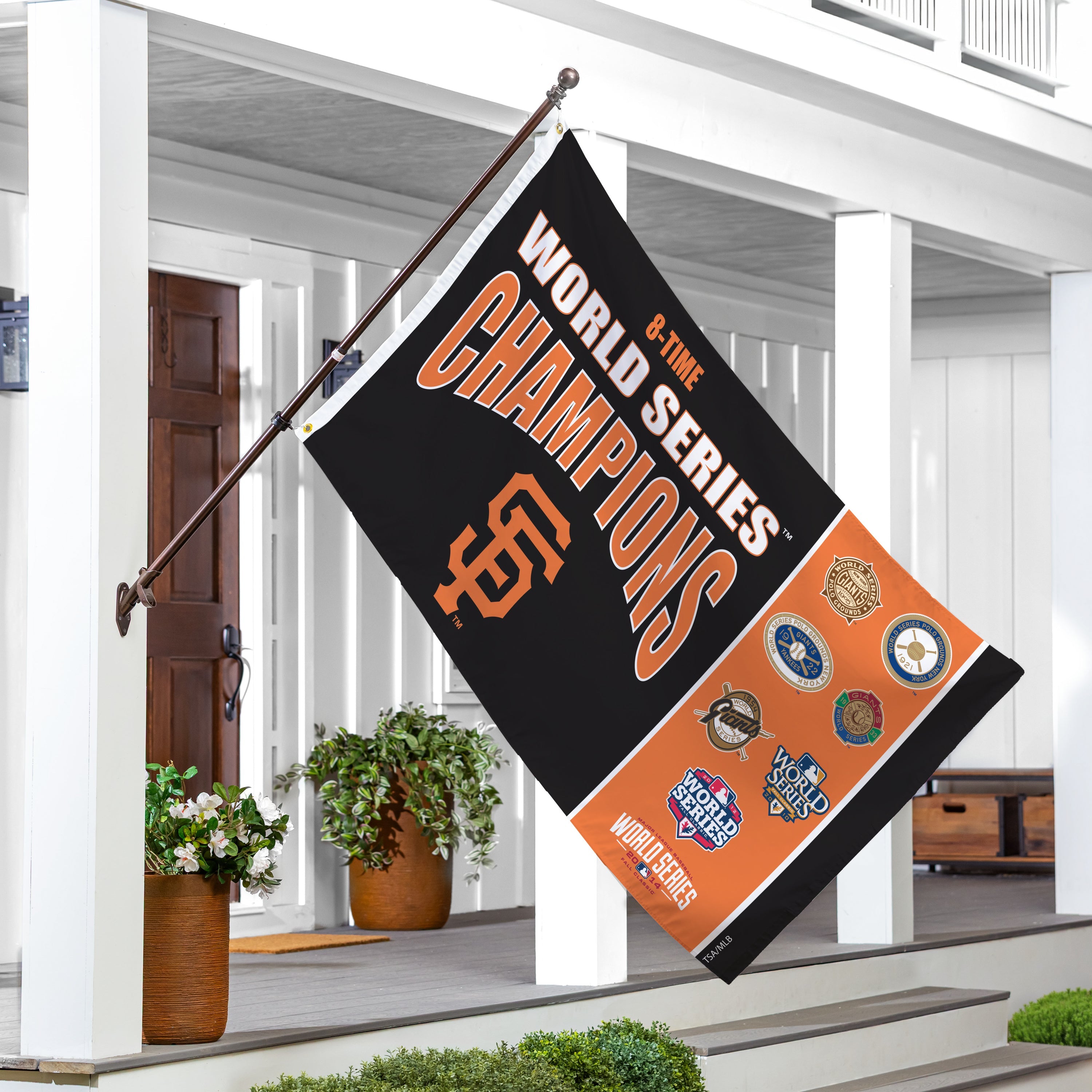 San Francisco Giants Single Sided Flag w/ 2 Grommets, 3'x5' Multi Win Flag