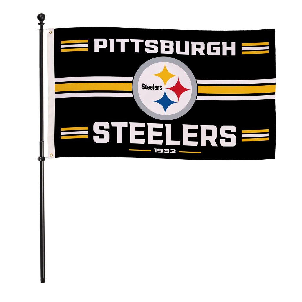Pittsburgh Steelers Single Sided Estate Flag with 2 Grommets, 3'x5'