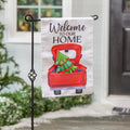 Red Truck Switchable Icon Burlap Garden Flag