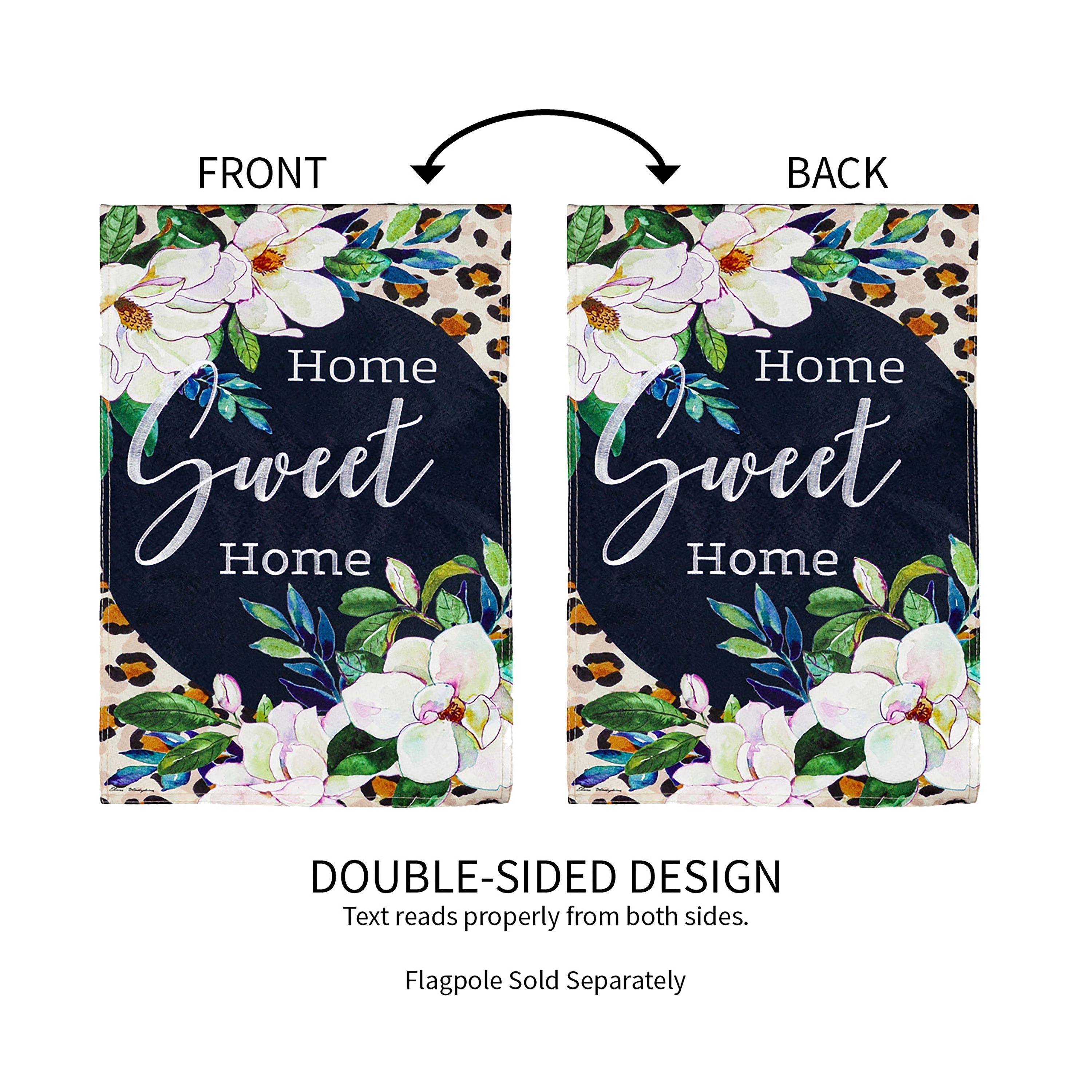 Magnolia Bloom Garden Linen Flag