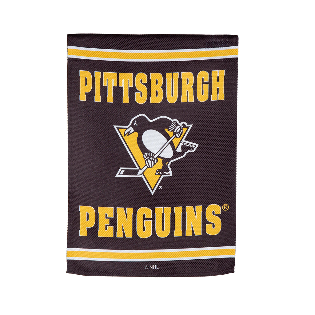Pittsburgh Penguins Embossed Suede Garden Flag
