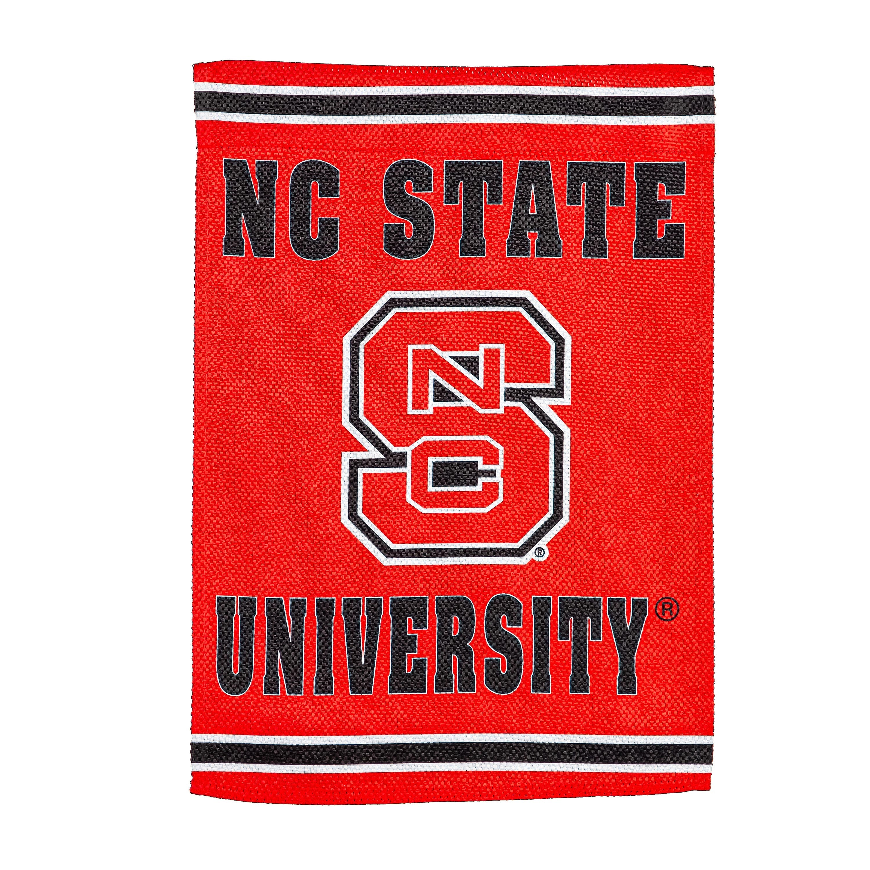 Embossed Suede Flag, House Size, North Carolina State University