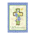 Easter Welcome Suede Garden Flag