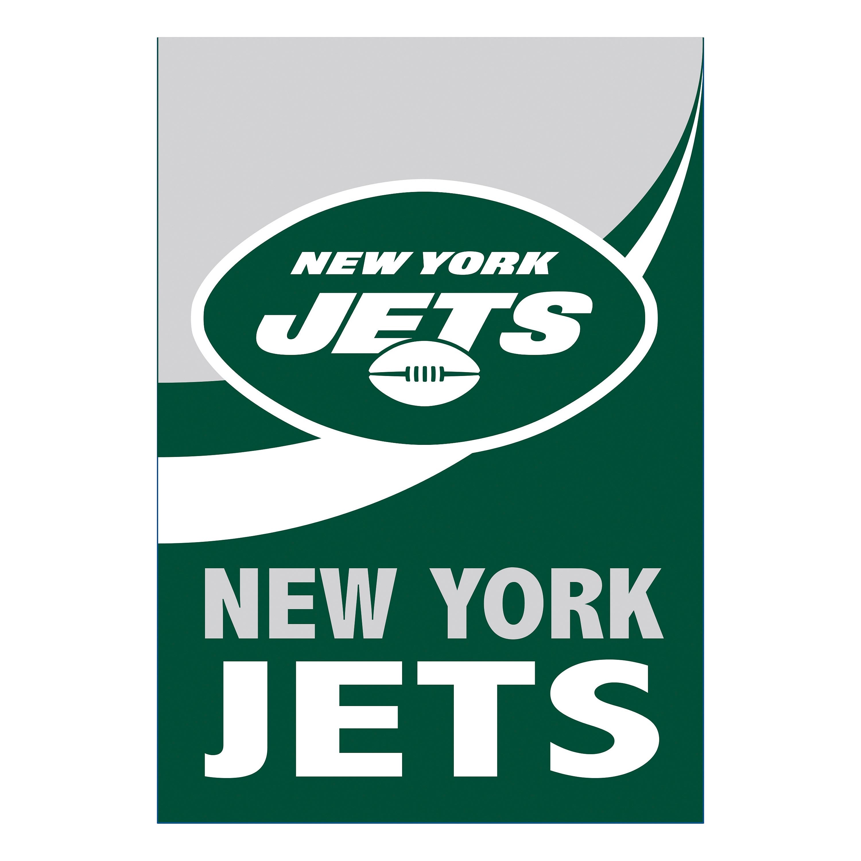 New York Jets Burlap Flag House Size