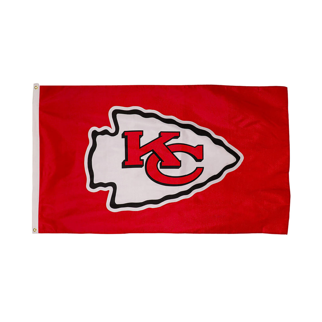 Kansas City Chiefs Single Sided Estate Flag with 2 Grommets, 3'x5'
