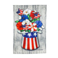 Patriotic Hat Floral Bouquet Garden Strie Flag