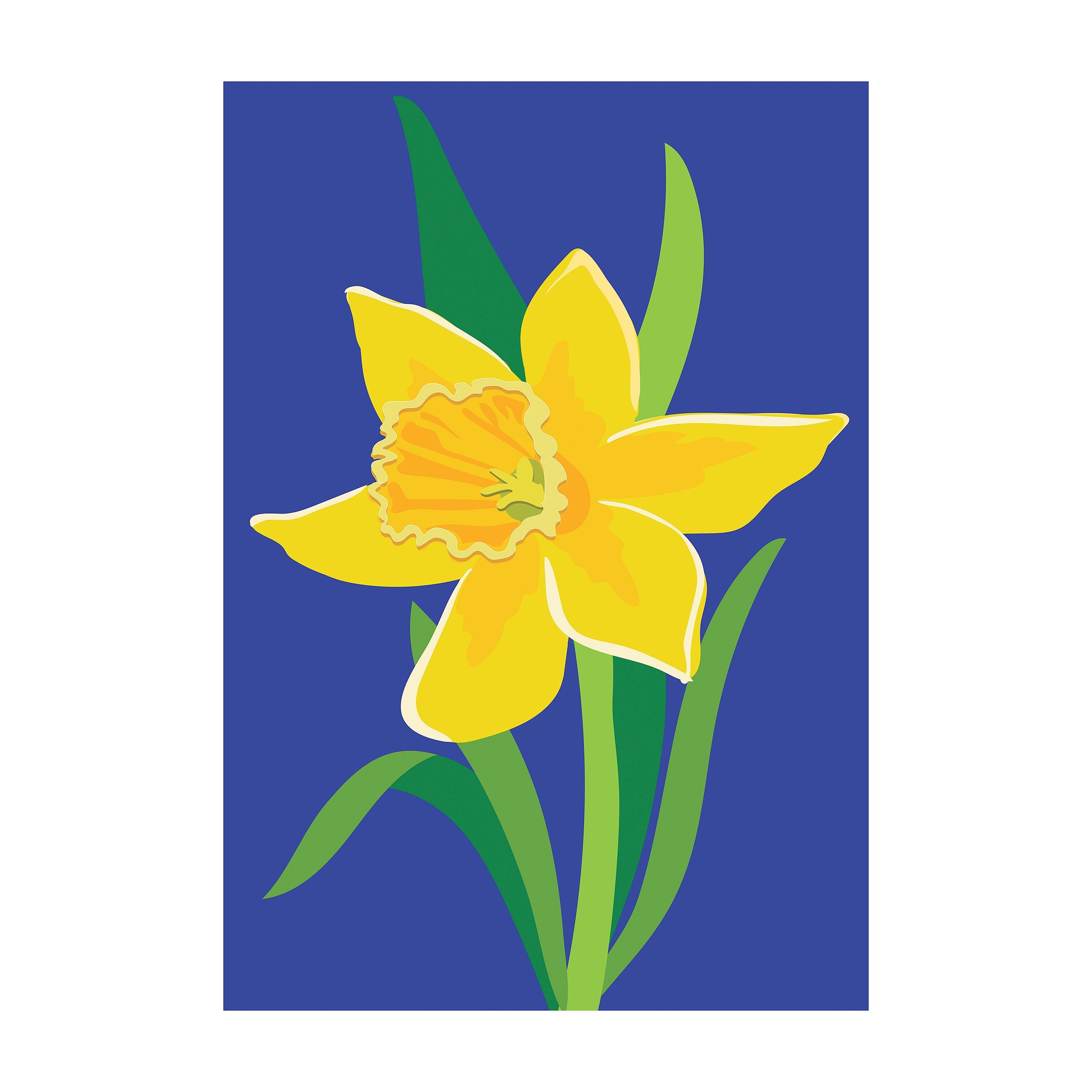 Daffodil Basic Applique Garden Flag