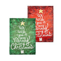 We Wish You a Merry Christmas Reversible Lustre Garden Flag