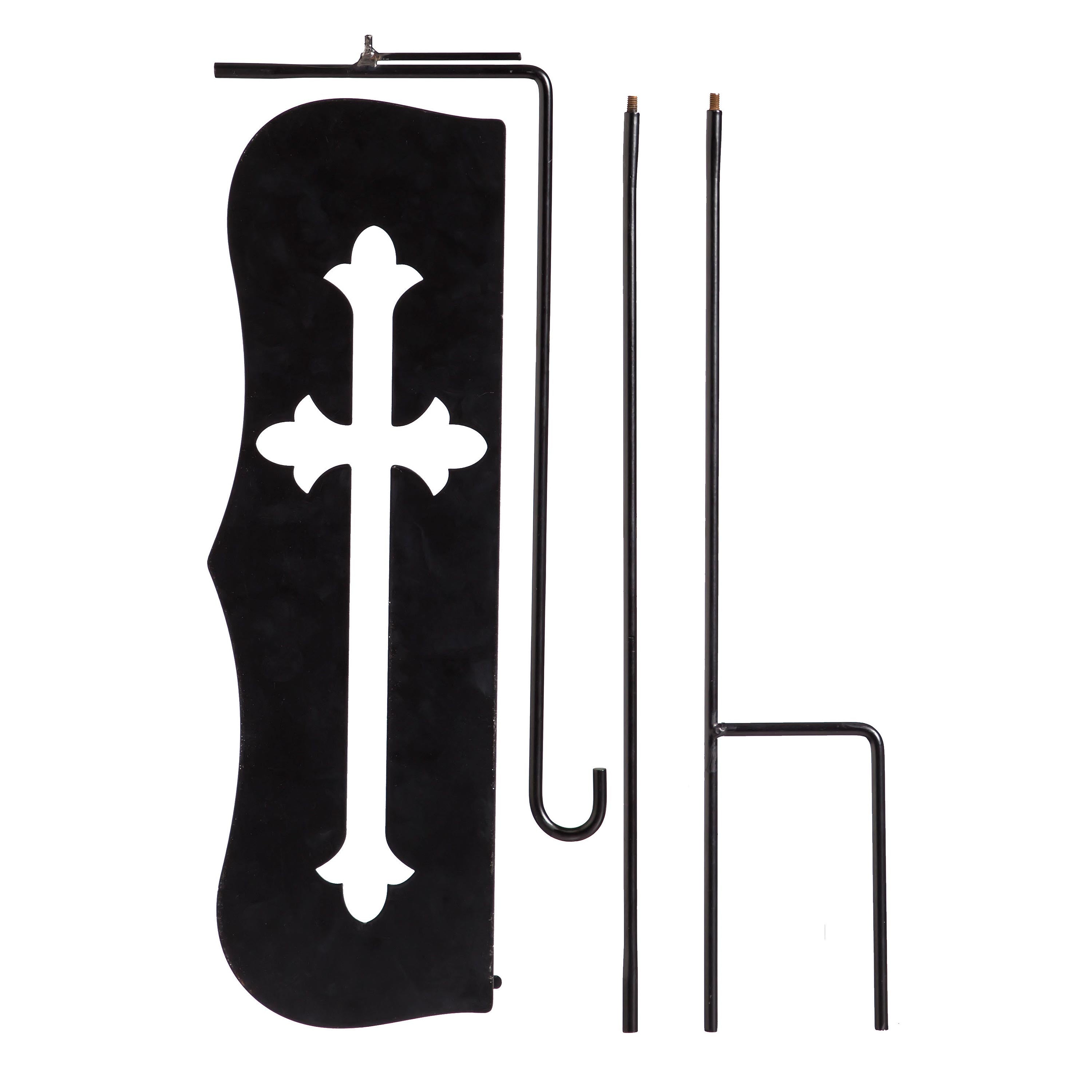 Decorative Garden Flag Stands, Cross