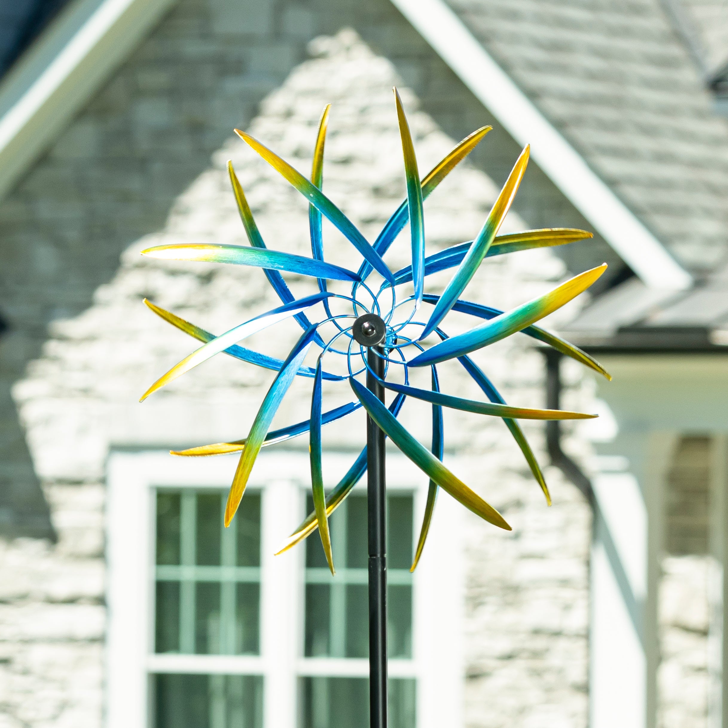Metal Whirlwind Wonder Wind Spinner 75"H