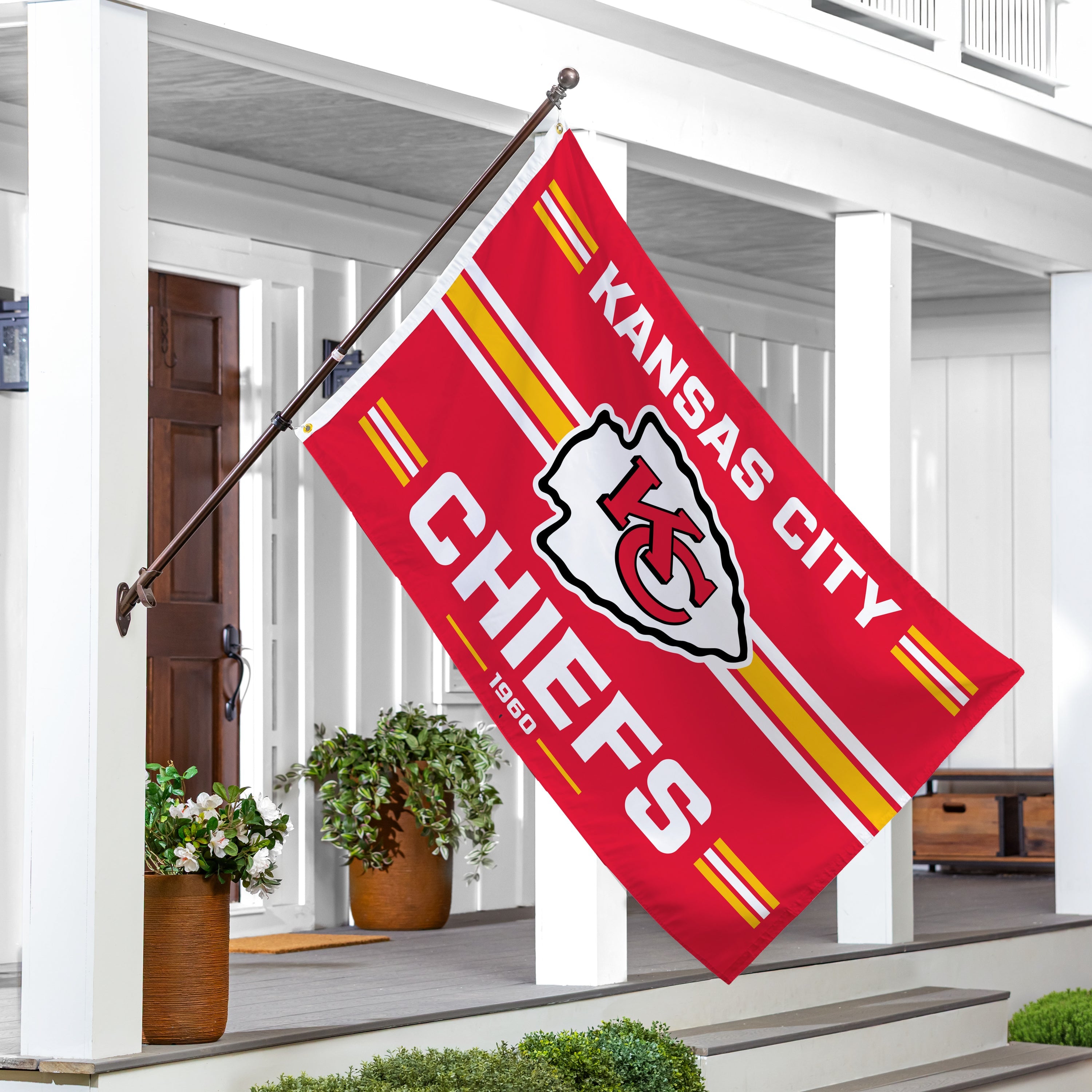 Kansas City Chiefs Single Sided Estate Flag with 2 Grommets, 3'x5'