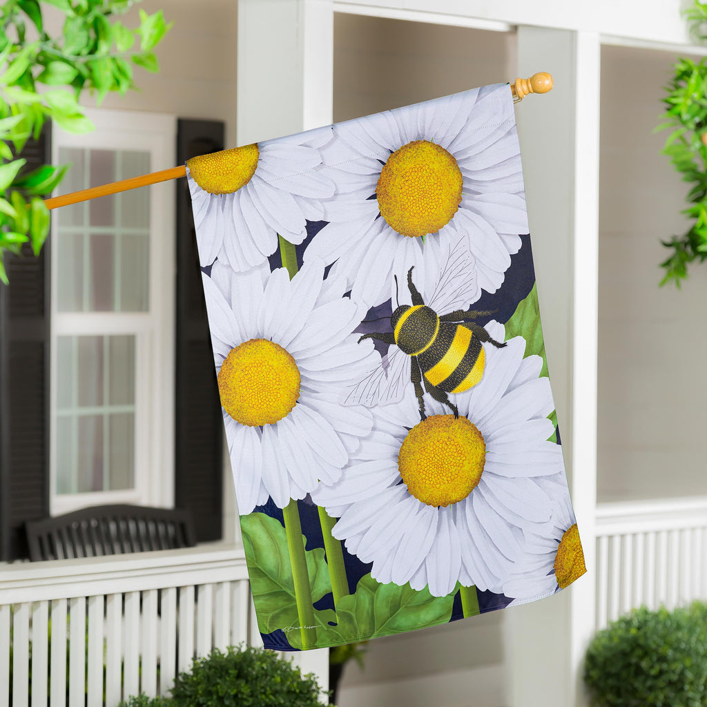 Let's Hang Out Suede House Flag
