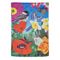 Birds and Flowers Suede Garden Flag