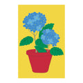 Hydrangea Basic Applique House Flag