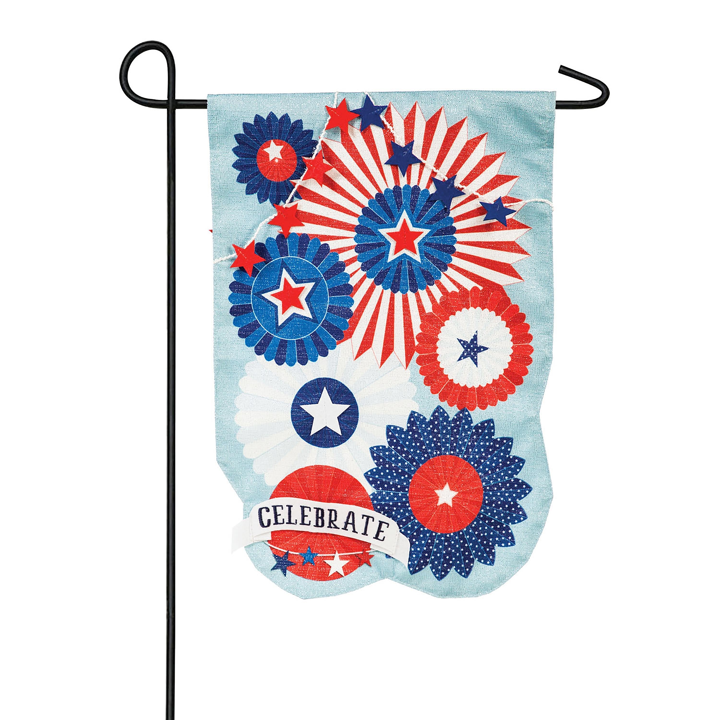 Stars and Stripes Celebration Garden Linen Flag