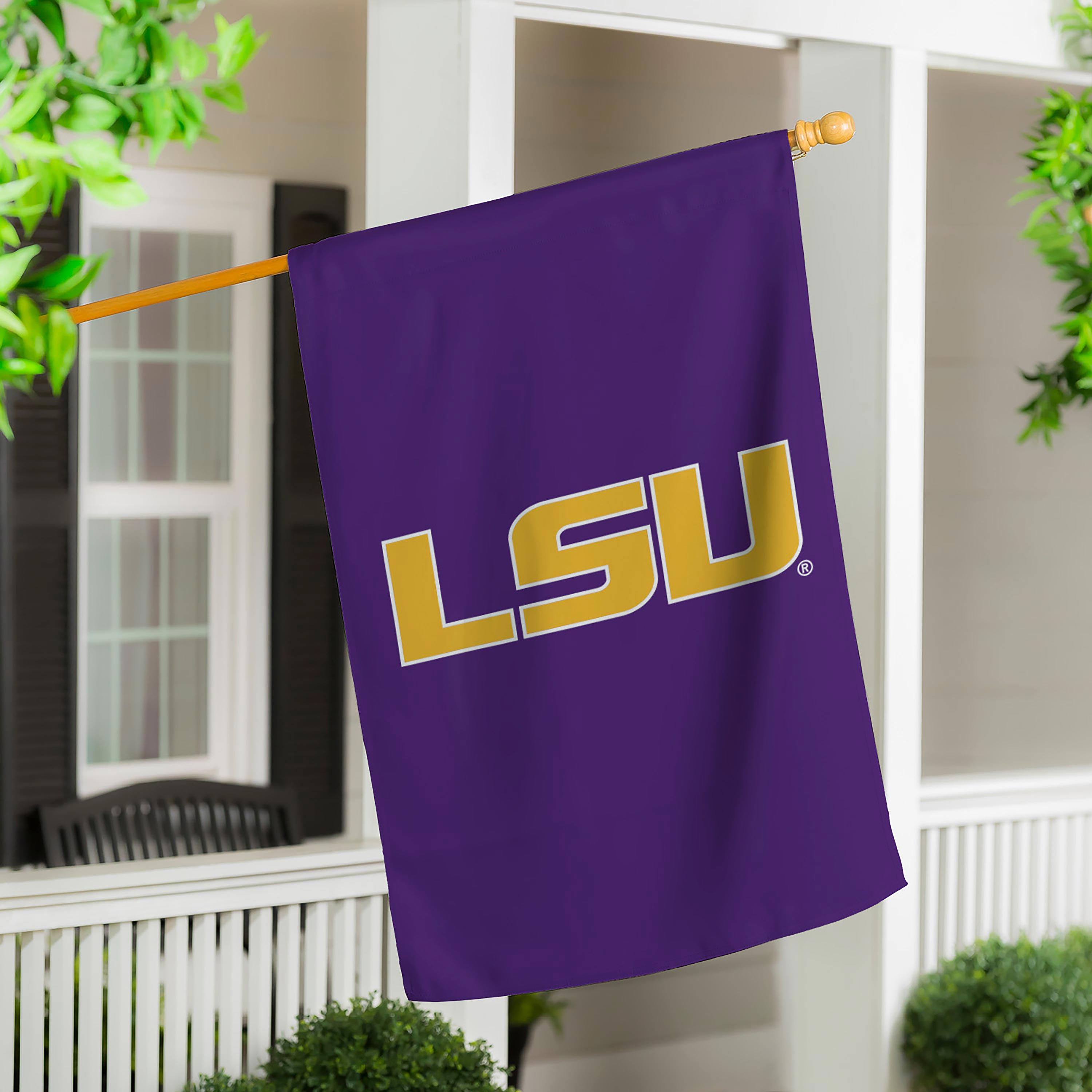 Louisiana State University Applique House Flag