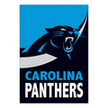Carolina Panthers Burlap Flag House Size