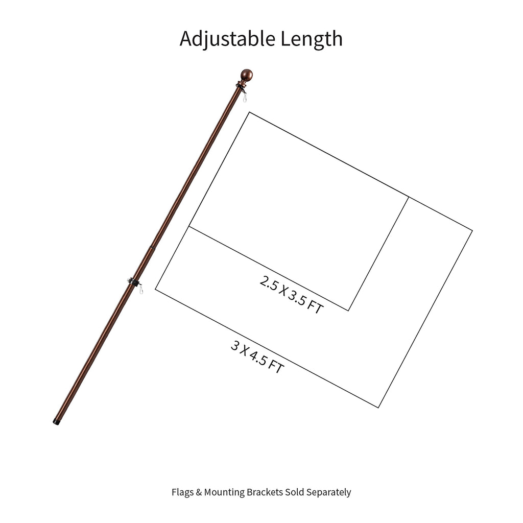 Extendable Metal House Flag Pole