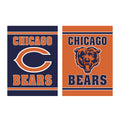 Embossed Suede Flag, House Size, Chicago Bears